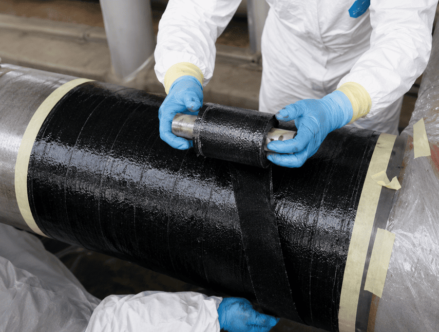 Composite pipe wrap repair system